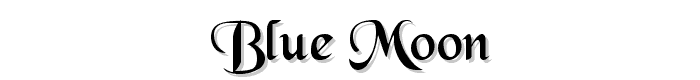 Blue Moon font